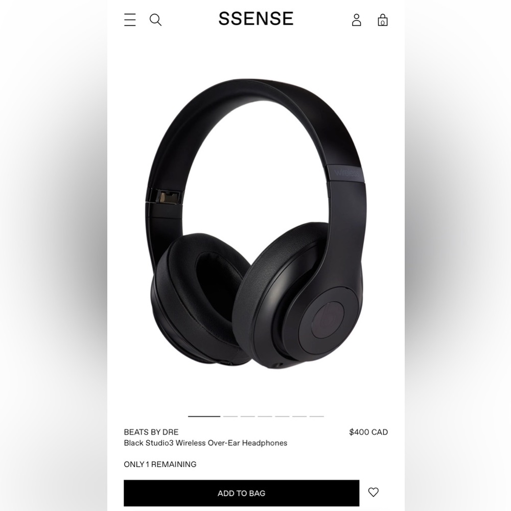Beats Studio 3 Wireless Matte Black Headphones